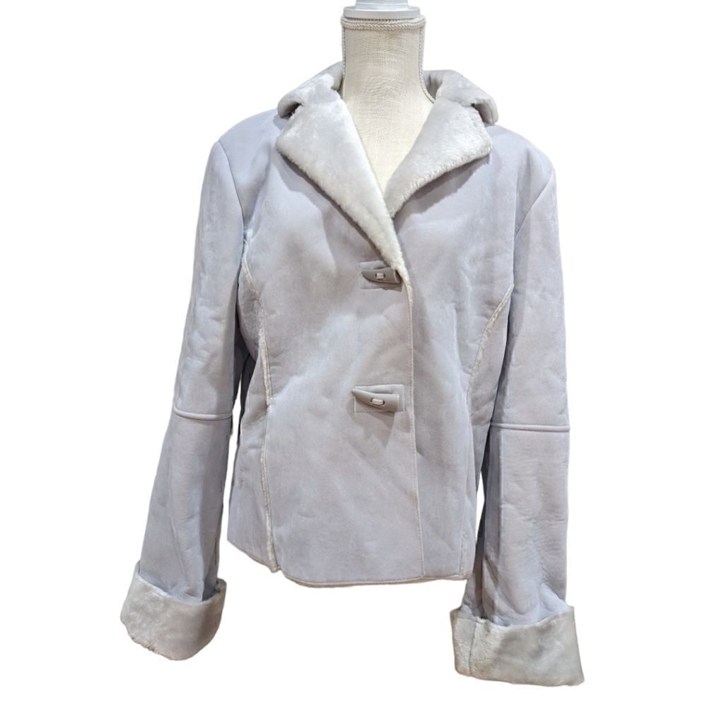Juliano Celini Women's Suede Faux Leather Jacket Size XL